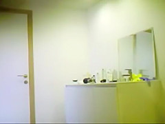 cums on an unaware woman