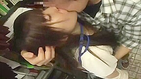 cute girl gets orgasm during working 3