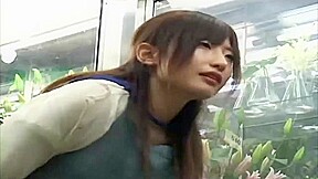 cute girl gets orgasm during working 3