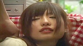 cute girl gets orgasm during working 3