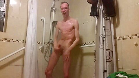 extremely skinny teen 18+ masturbates and takes a steamy shower (sexy body)