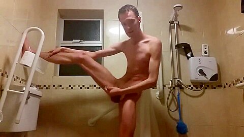 extremely skinny teen 18+ masturbates and takes a steamy shower (sexy body)