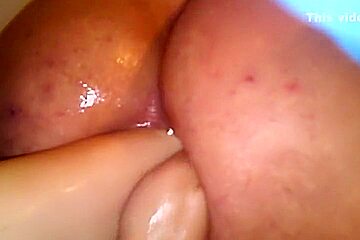 fisting fun in the shower