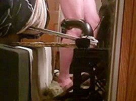 fucking myself ,huge dildo