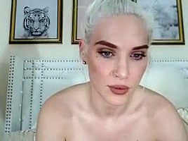 hot amateur gets dressed up and gets anal sex from two big dicks
