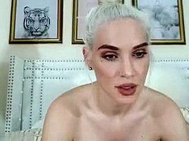 hot amateur gets dressed up and gets anal sex from two big dicks
