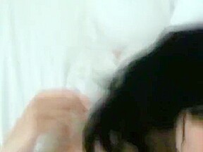 hot brunette wife fucked and blowjob