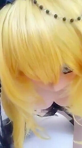 kigurumi bride masturbating