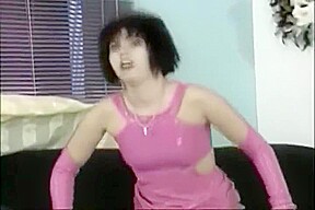 latex pink and stockings