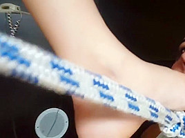 lesbian foot gagging