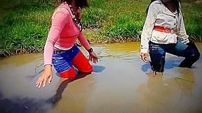 long boots in mud