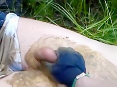 mud play by a lake