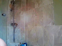 my tattooed Step sister in the shower