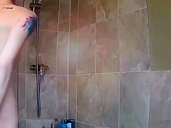my tattooed Step sister in the shower