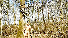 naked in a tree