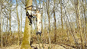 naked in a tree