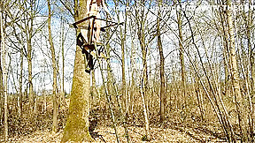 naked in a tree
