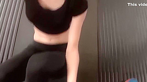 natural busty teen 18+ fucked in the gym
