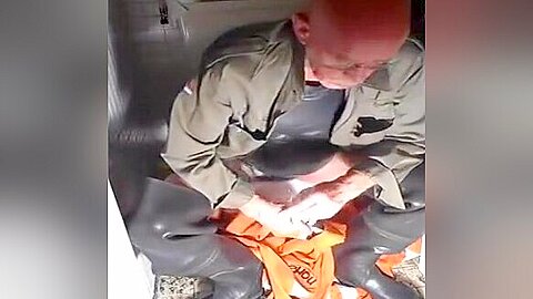nlboots - rubber waders, rubber shorts and military shirt