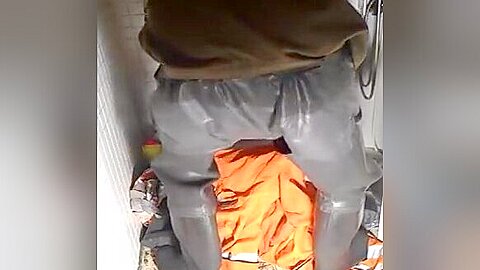 nlboots - rubber waders, rubber shorts and military shirt