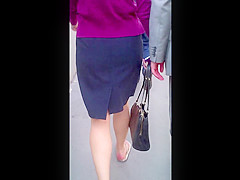 office girl in sandals
