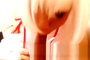 oriental Crossdresser Practice sucking penis