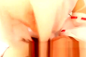 oriental Crossdresser Practice sucking penis