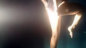 Сream pie on the legs Ыtreet with people and pool!