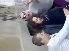 teen 18+ Lets 2 Friends Play With Her Pussy In Public