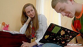 teen 18+ Lets Her Study Partner Fuck Her In The Ass - BangaTeen