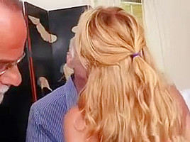 teen 18+ Raylin Ann Gets Fondled By Businessmen