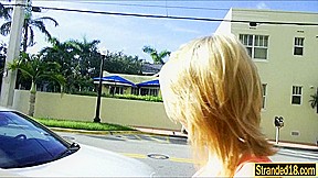 teen 18+ cutie Dakota Skye walks with a cum on her face