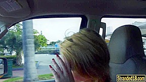teen 18+ cutie Dakota Skye walks with a cum on her face