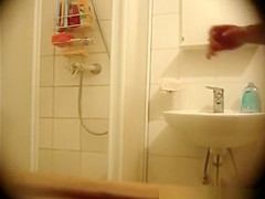 teen 18+ undressing and drying her body