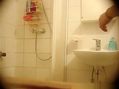 teen 18+ undressing and drying her body