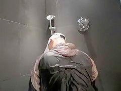 twink pissing in his Adidas tracksuit