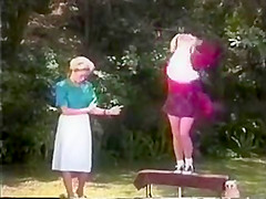 vintage interracial cheerleader